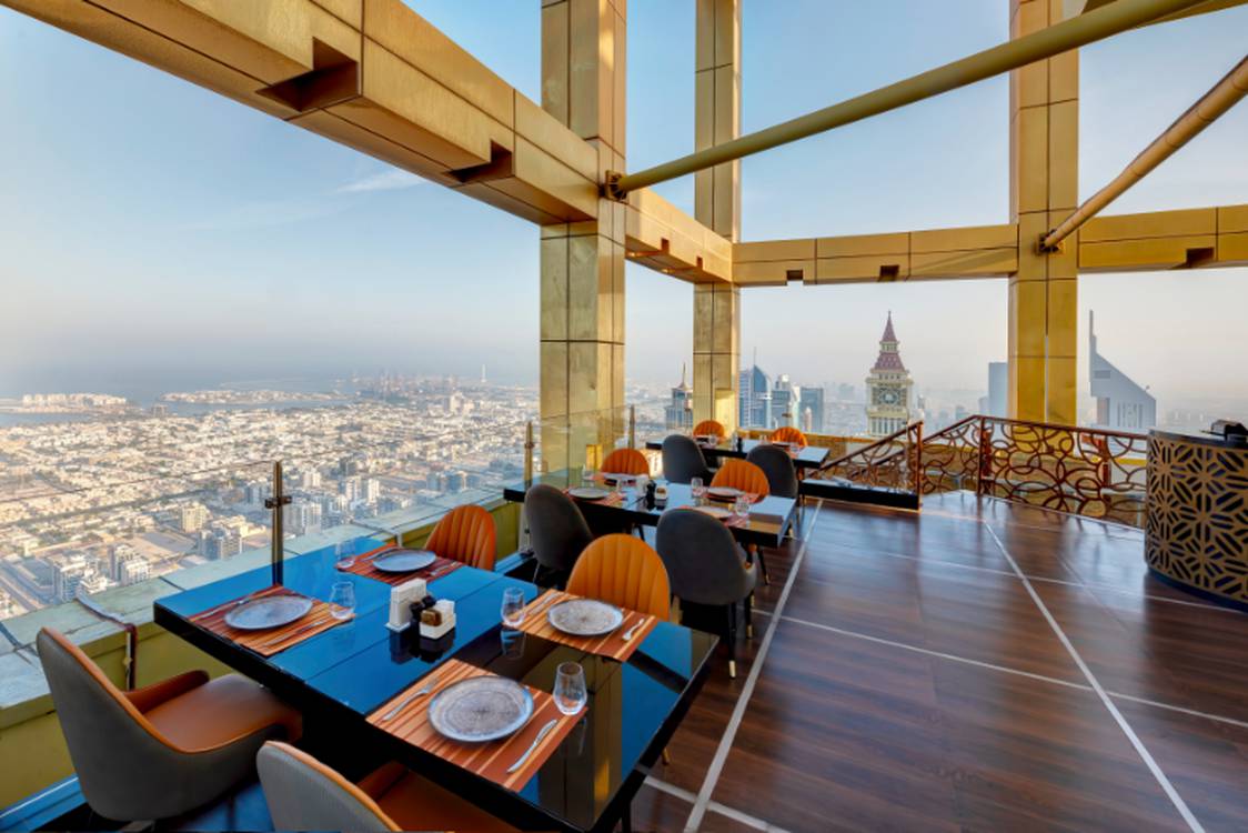 Highest View Lounge Restaurant Gevora Hotel In Dubai Official Website