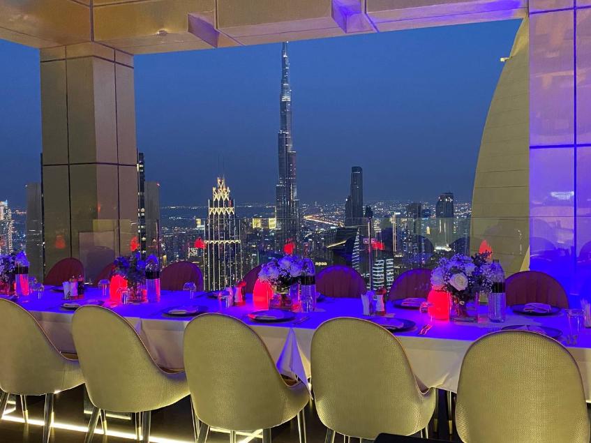 Highest View Lounge & Restaurant  Gevora Hotel Dubai Highest View Lounge & Restaurant  Gevora Hotel Dubai