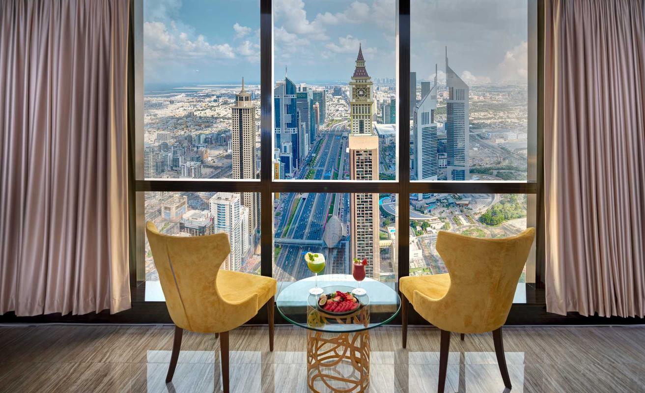5 Bedroom Penthouse Suite - 360 Panoramic Sea and Burj Views - Top Floor (72nd)  Gevora Hotel Dubai 5 Bedroom Penthouse Suite - 360 Panoramic Sea and Burj Views - Top Floor (72nd)  Gevora Hotel Dubai