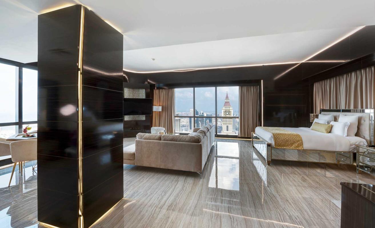 5 Bedroom Penthouse Suite - 360 Panoramic Sea and Burj Views - Top Floor (72nd)  Gevora Hotel Dubai 5 Bedroom Penthouse Suite - 360 Panoramic Sea and Burj Views - Top Floor (72nd)  Gevora Hotel Dubai